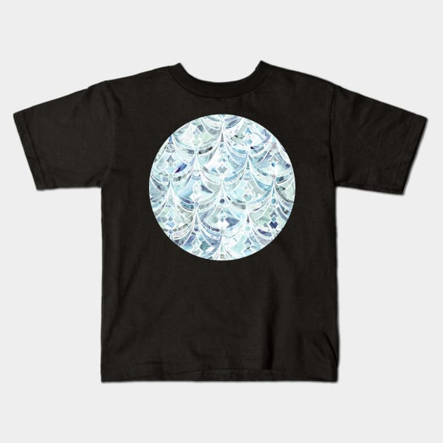 Ice and Diamonds Art Deco Pattern Kids T-Shirt by micklyn